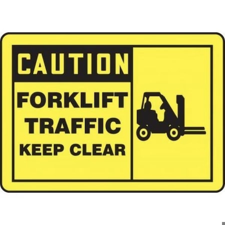 Accuform OSHA CAUTION SAFETY SIGN FORKLIFT MVHR655XP MVHR655XP